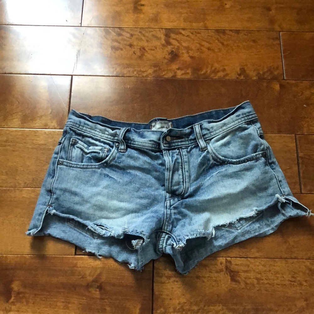 3/$15 free people denim shorts